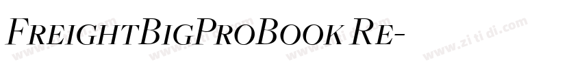 FreightBigProBook Re字体转换